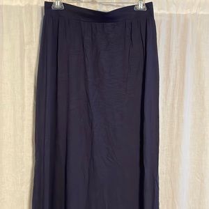 Lilla P Navy Blue Maxi Skirt - M